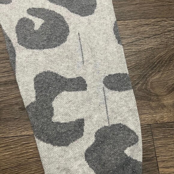 Scott & Scott London Leopard Silk Blend Gray Pink Jogger Knit Sweatpant Medium - Picture 6 of 7